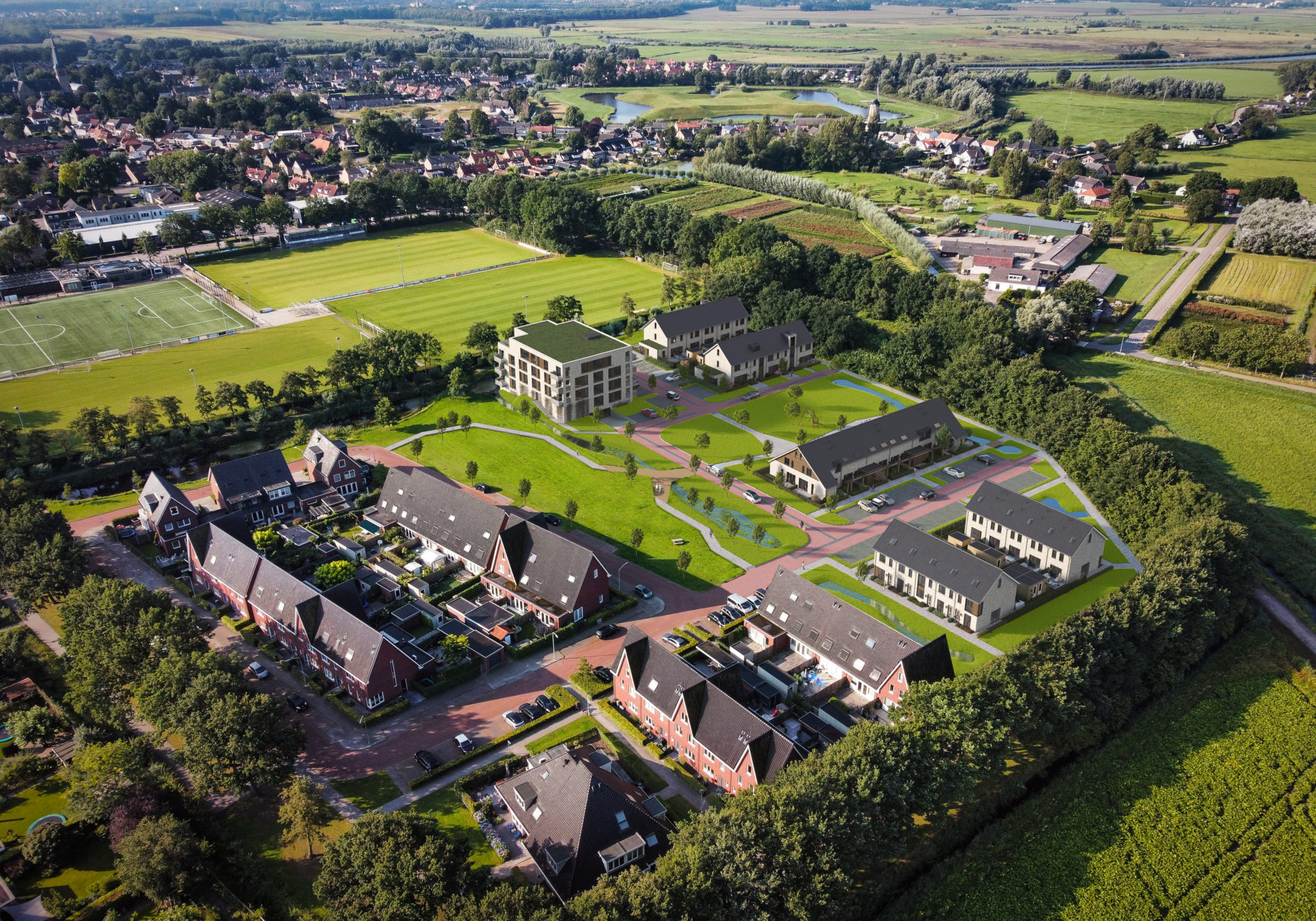 Bouw E-veld Terheijden gestart