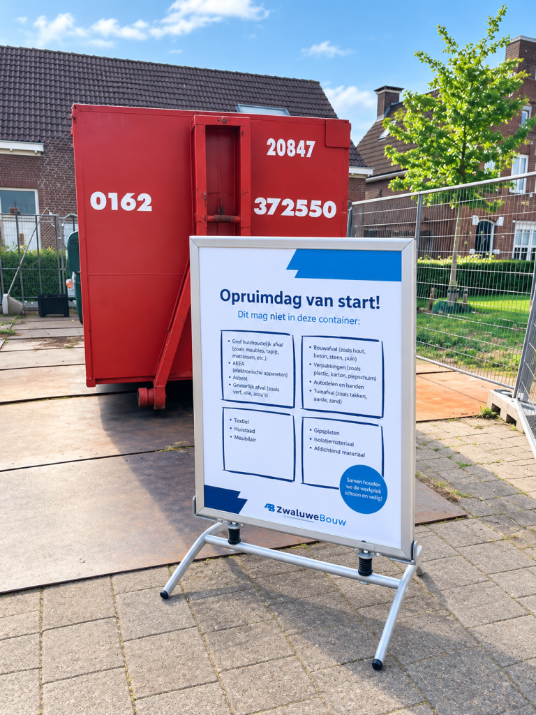Opruimdag in de Emmastraat in Roosendaalse Oranjebuurt